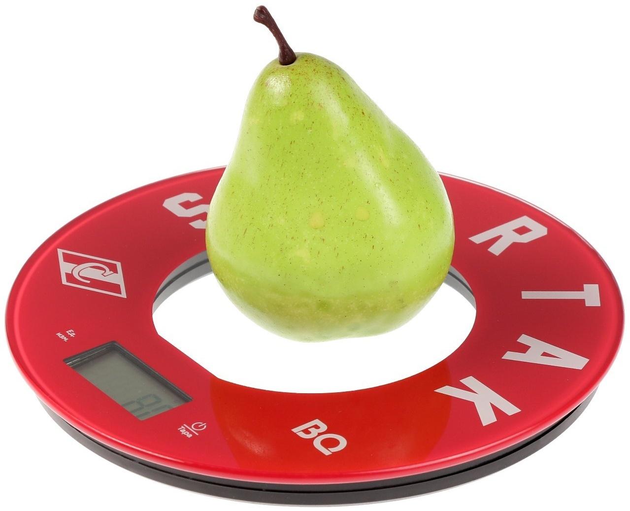 Весы кухонные BQ-KS1007, электронные, до 5 кг, красные