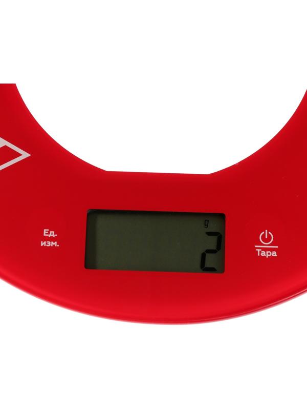 Весы кухонные BQ-KS1007, электронные, до 5 кг, красные