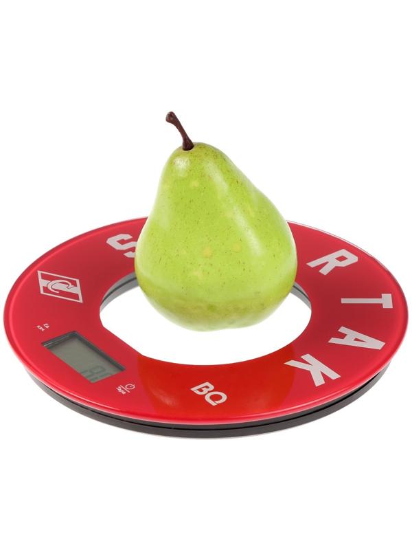 Весы кухонные BQ-KS1007, электронные, до 5 кг, красные