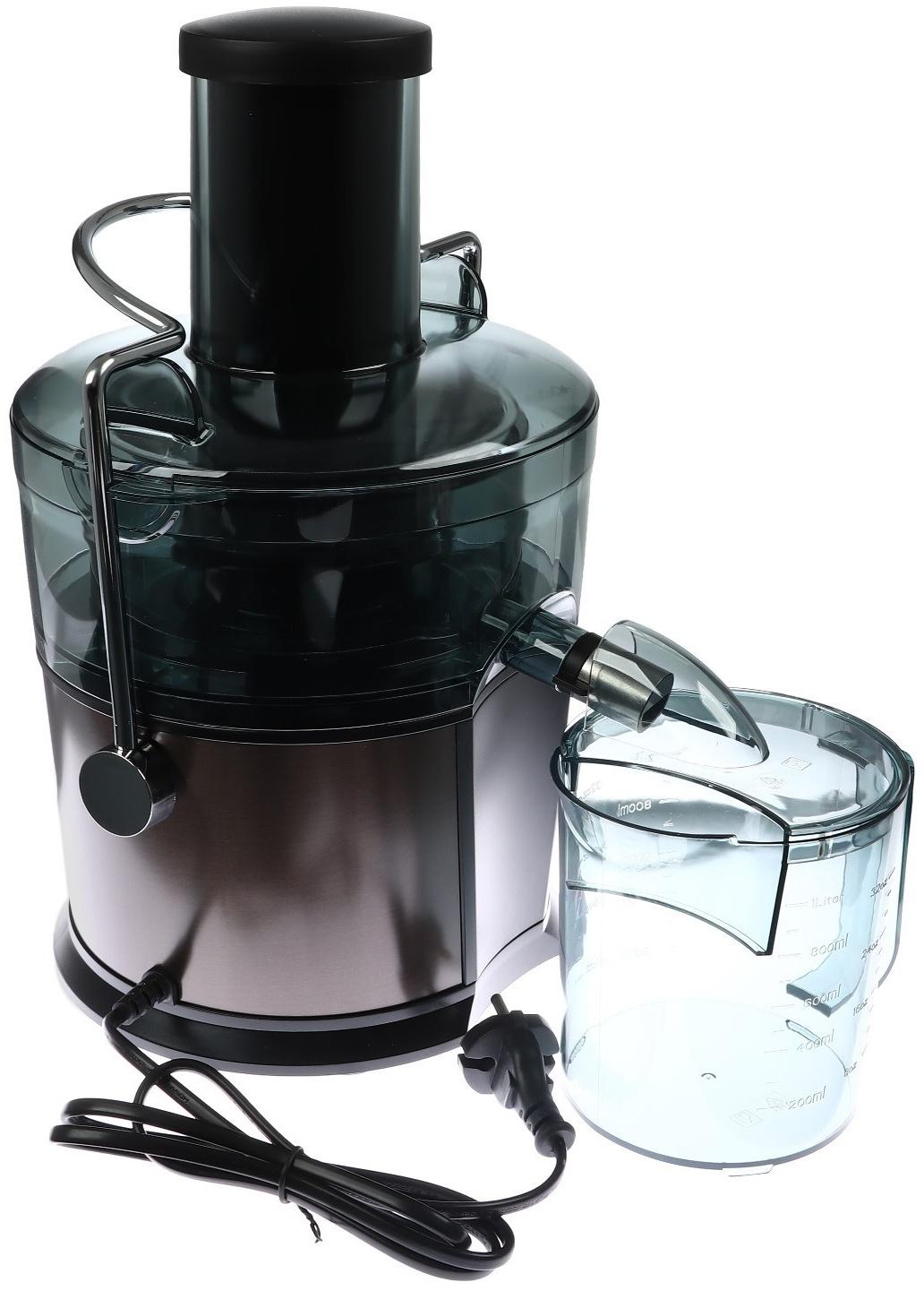 Соковыжималка BQ J1008, центробежная, 1200 Вт, 1.1/0.9 л, 20000 об/мин, серая