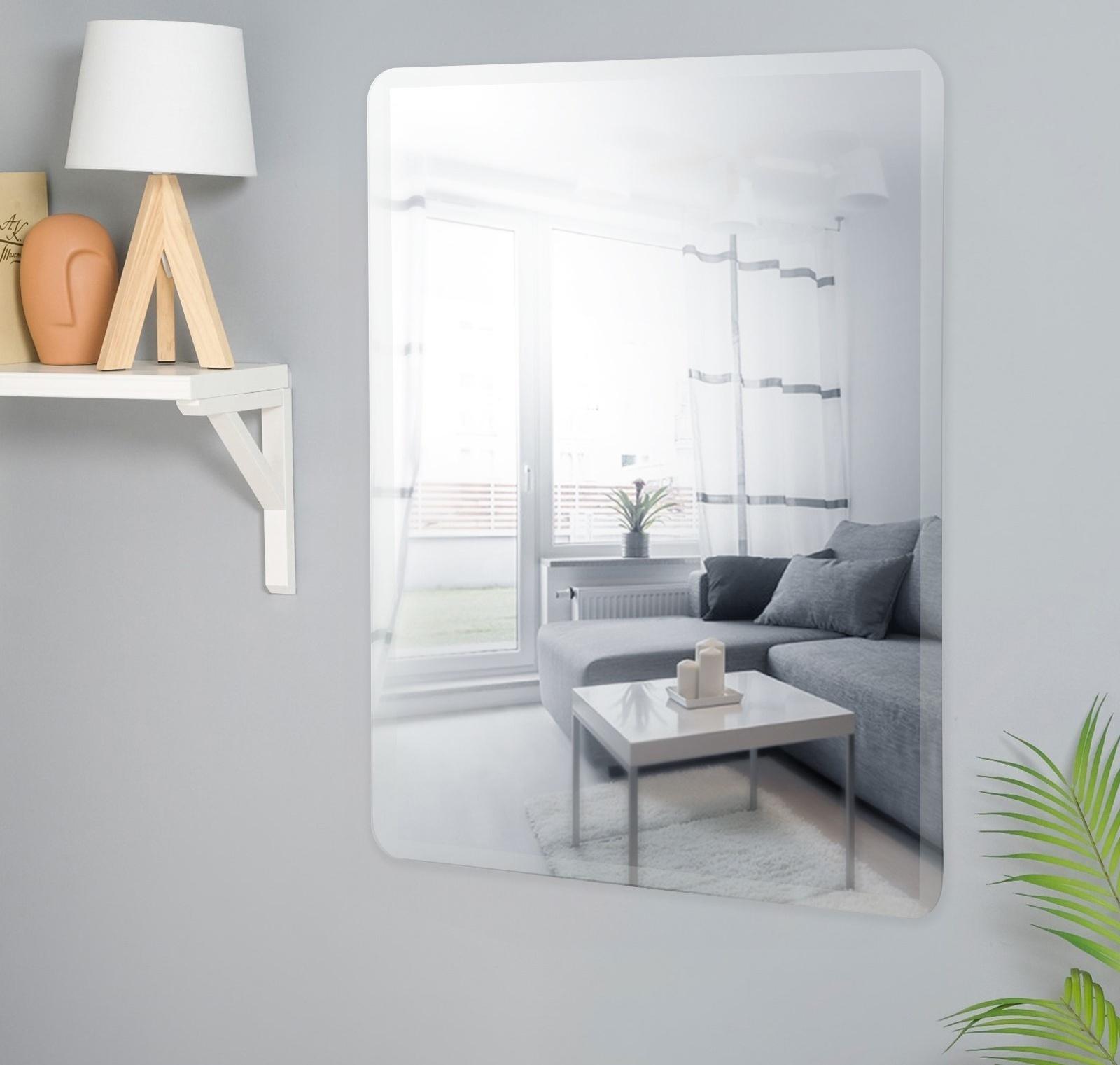 Зеркало прямоугольное, с закругленными углами, 35 х 45 см