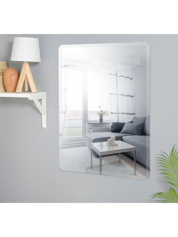 Зеркало прямоугольное, с закругленными углами, 35 х 45 см