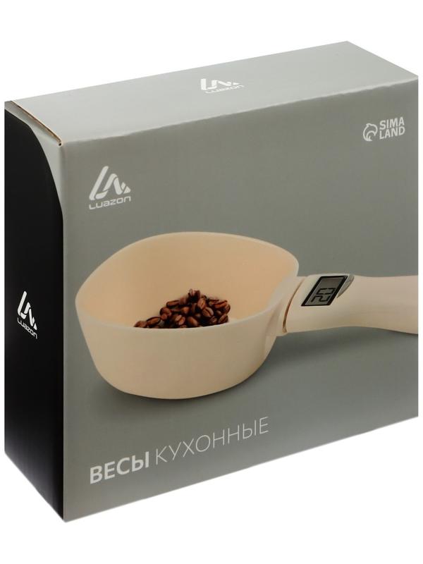 Весы кухонные Luazon LVE-031, электронные, до 0,8 кг, белые