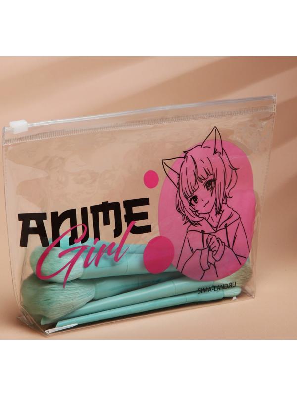 Косметичка из прозрачного PVC 21 х2 х14 см «Аниме Girl»