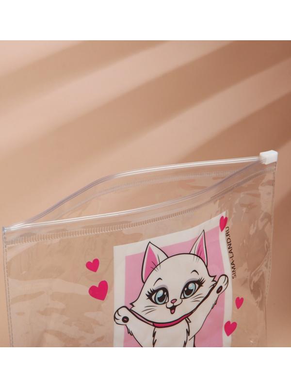 Косметичка из прозрачного PVC 21 х2 х14 см «Самая милая»