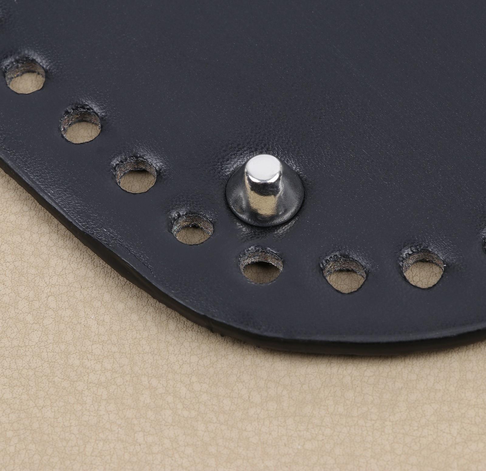 Донце для сумки, овальное, 25 × 12 × 0,3 см, цвет чёрный/серебряный