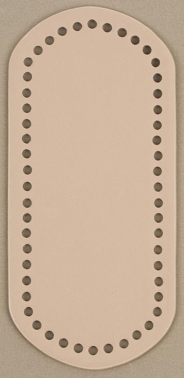 Донце для сумки, овальное, 22 × 10 × 0,3 см, цвет бежевый