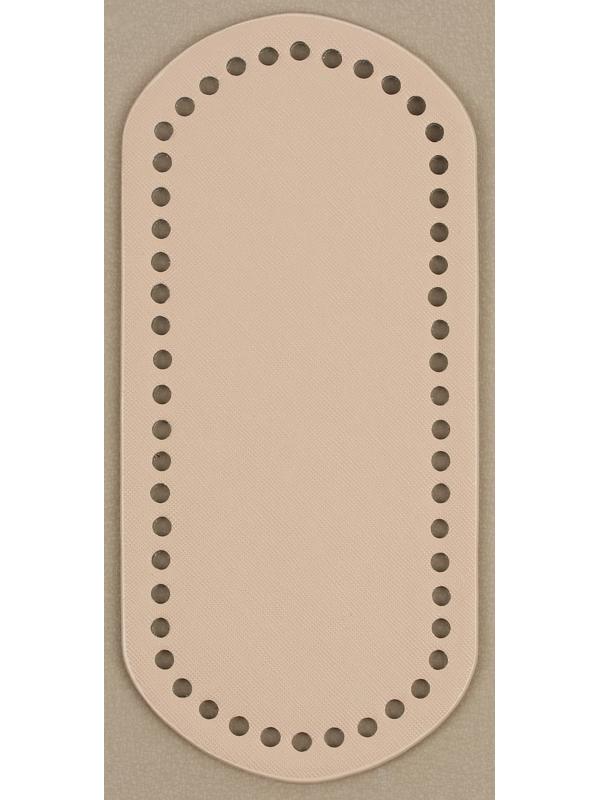 Донце для сумки, овальное, 22 × 10 × 0,3 см, цвет бежевый