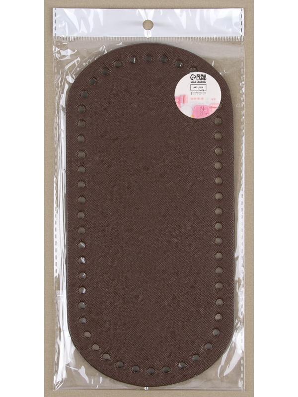 Донце для сумки, овальное, 25 × 12 × 0,3 см, цвет коричневый