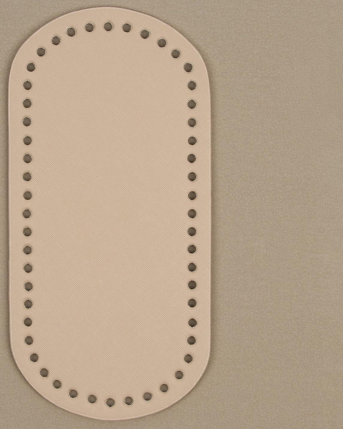 Донце для сумки, овальное, 25 × 12 × 0,3 см, цвет бежевый