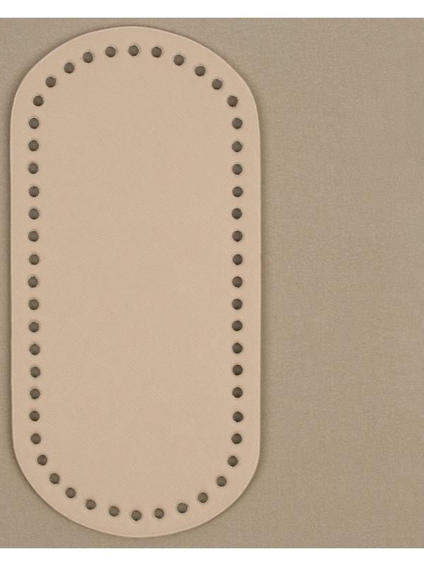 Донце для сумки, овальное, 25 × 12 × 0,3 см, цвет бежевый