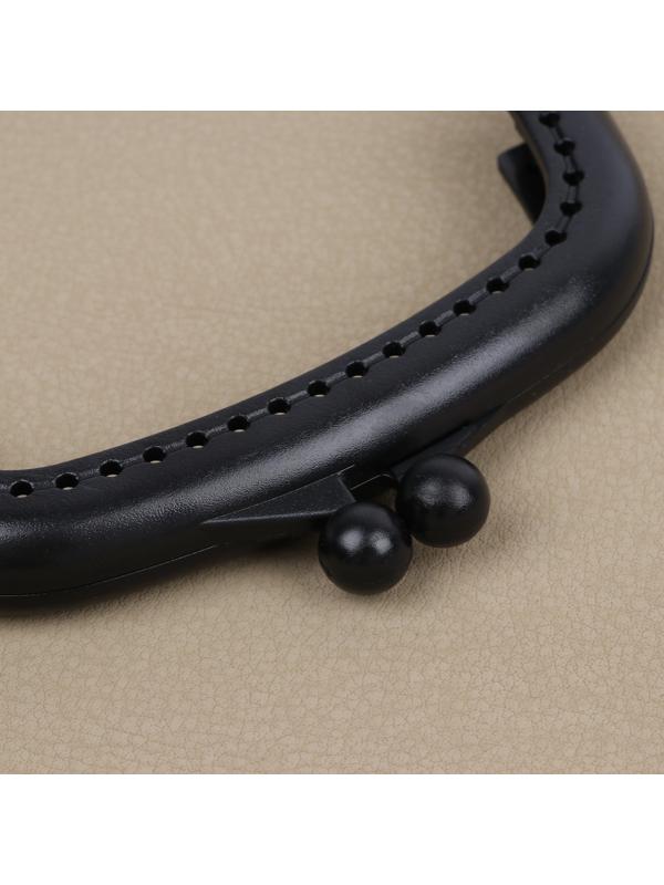 Фермуар пришивной, 9 × 5,5 см, цвет чёрный/антик