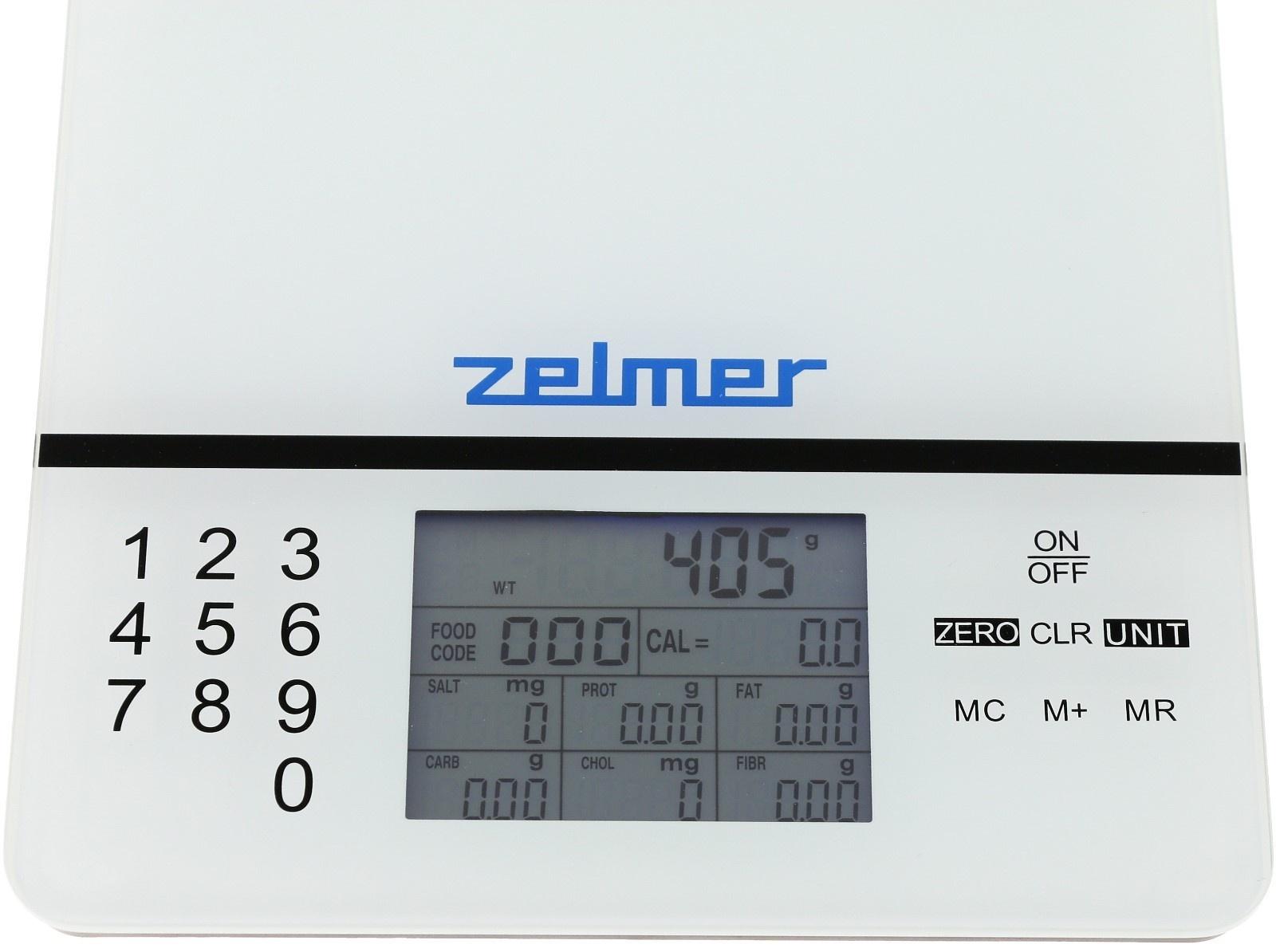 Весы кухонные Zelmer ZKS1500N, электронные, до 5 кг, серые