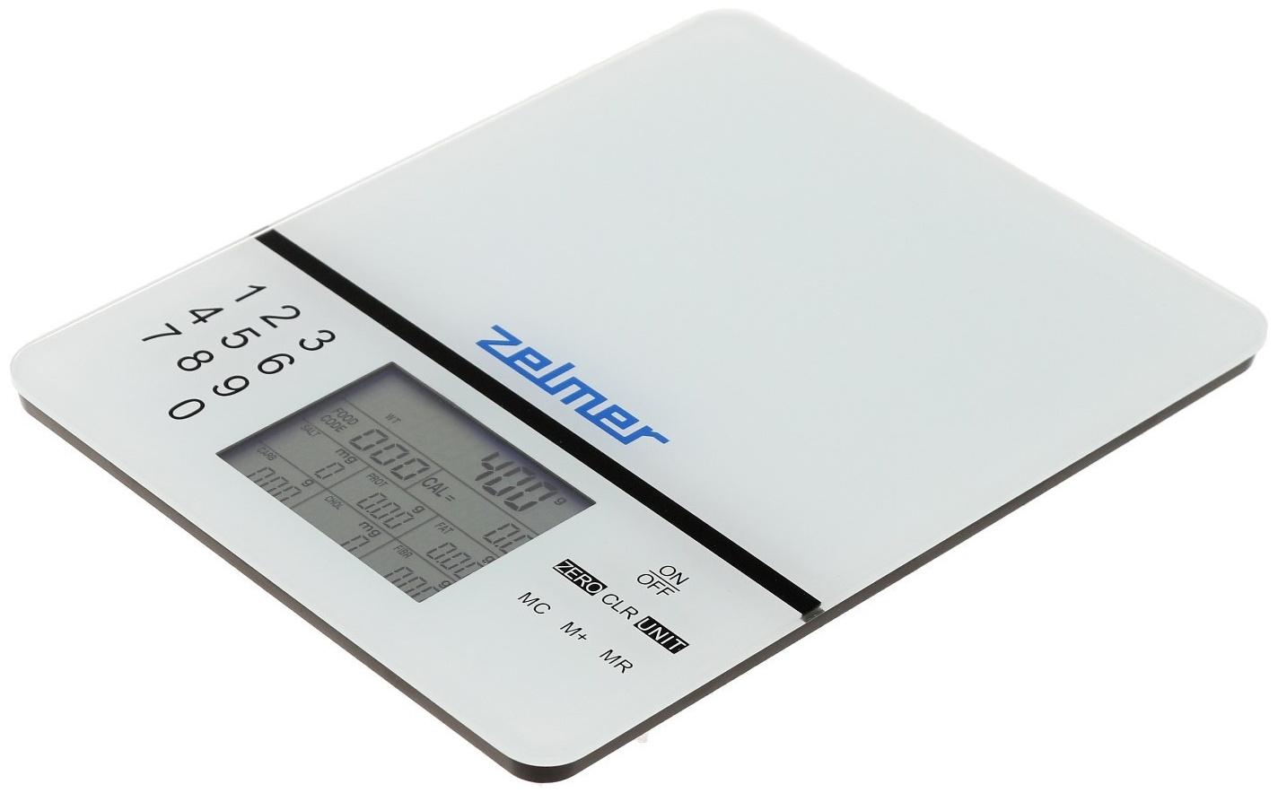 Весы кухонные Zelmer ZKS1500N, электронные, до 5 кг, серые