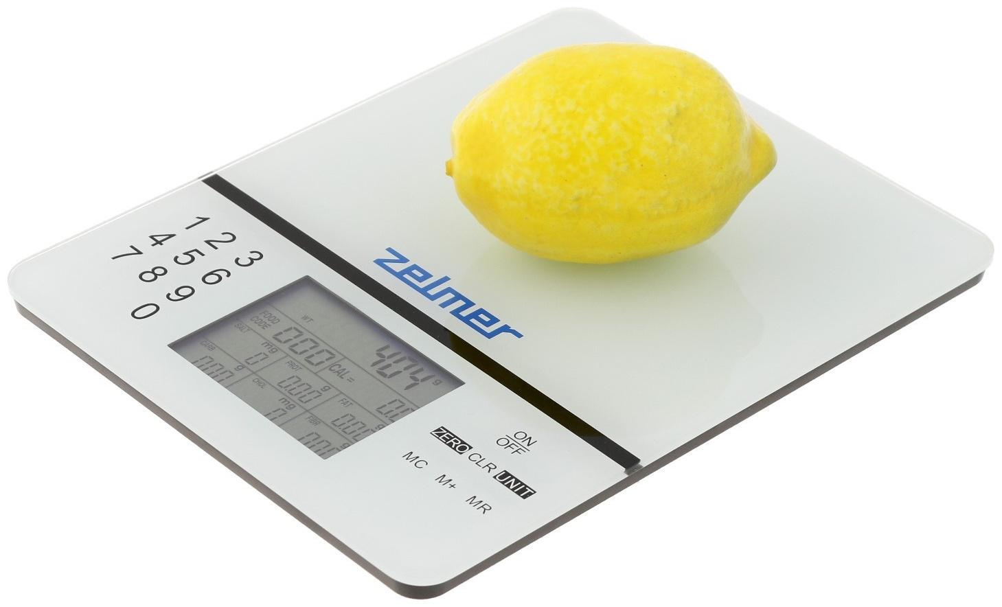 Весы кухонные Zelmer ZKS1500N, электронные, до 5 кг, серые