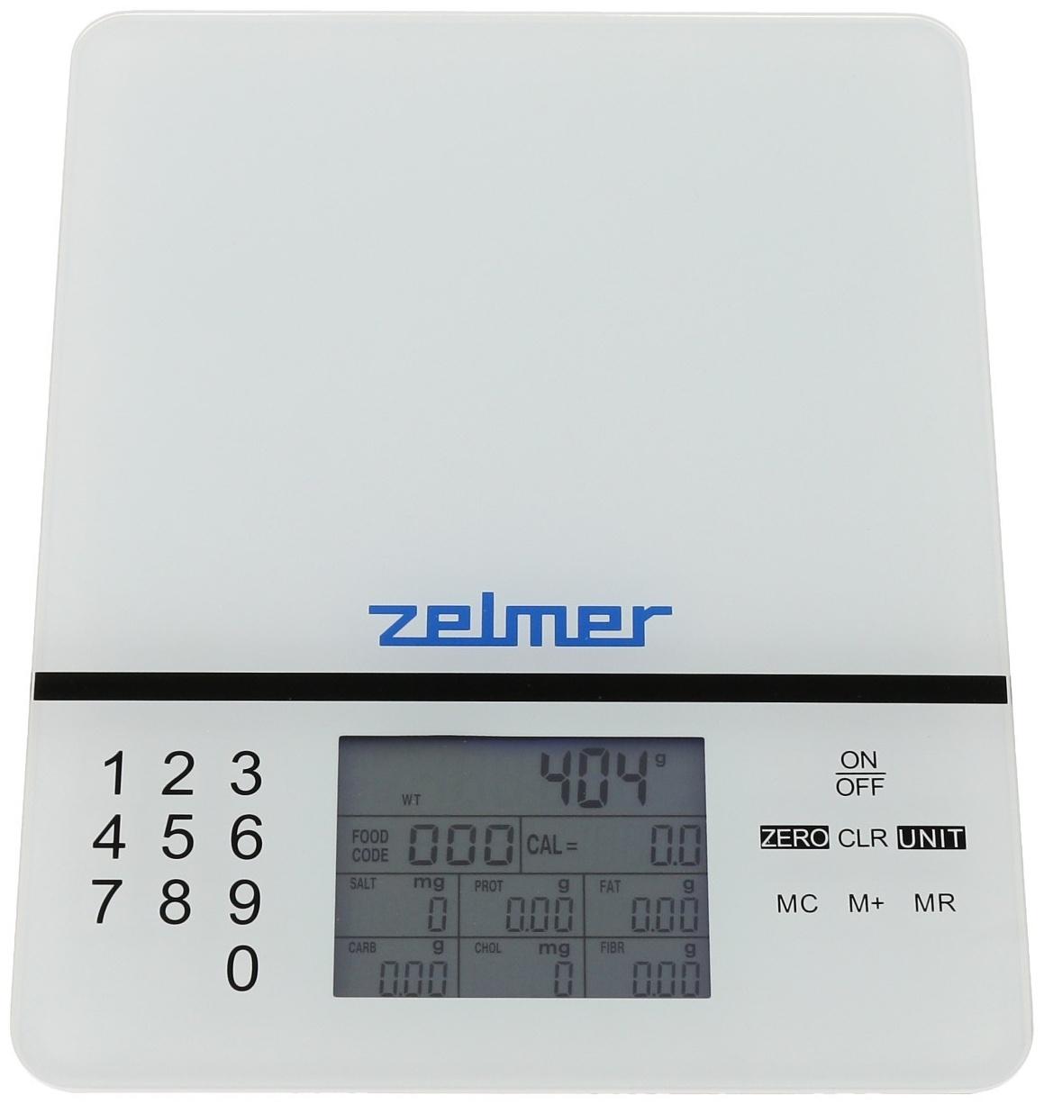 Весы кухонные Zelmer ZKS1500N, электронные, до 5 кг, серые