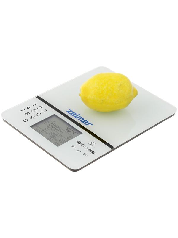 Весы кухонные Zelmer ZKS1500N, электронные, до 5 кг, серые