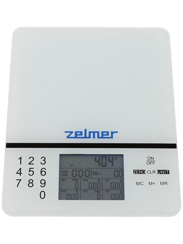 Весы кухонные Zelmer ZKS1500N, электронные, до 5 кг, серые