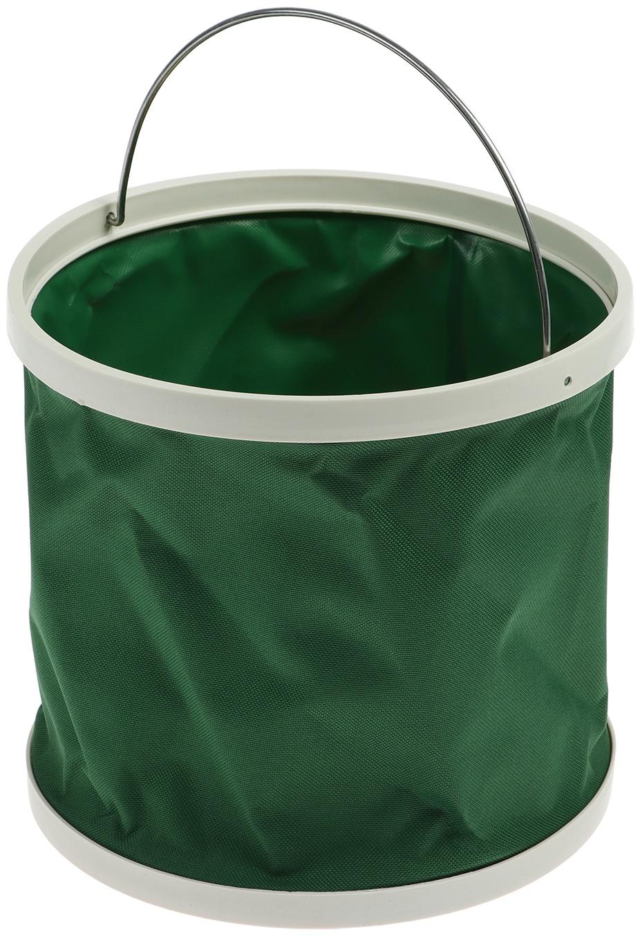 Складное ведро, 9 л, зеленый
