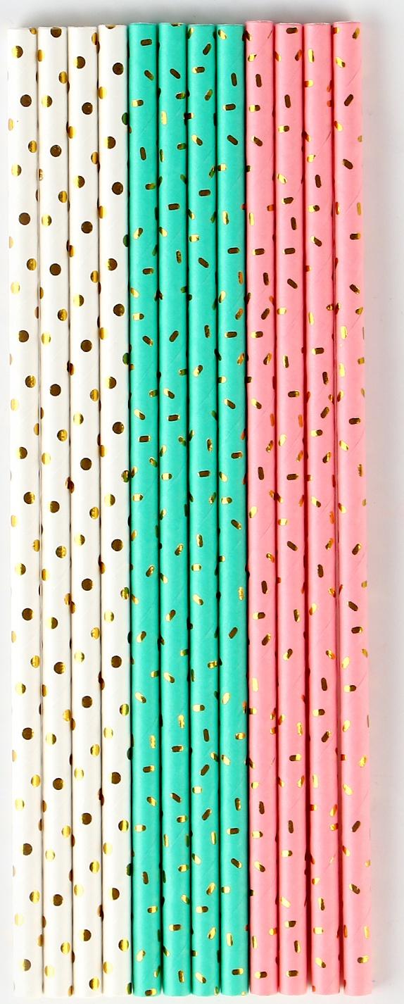 Трубочки бумажные 12 шт 