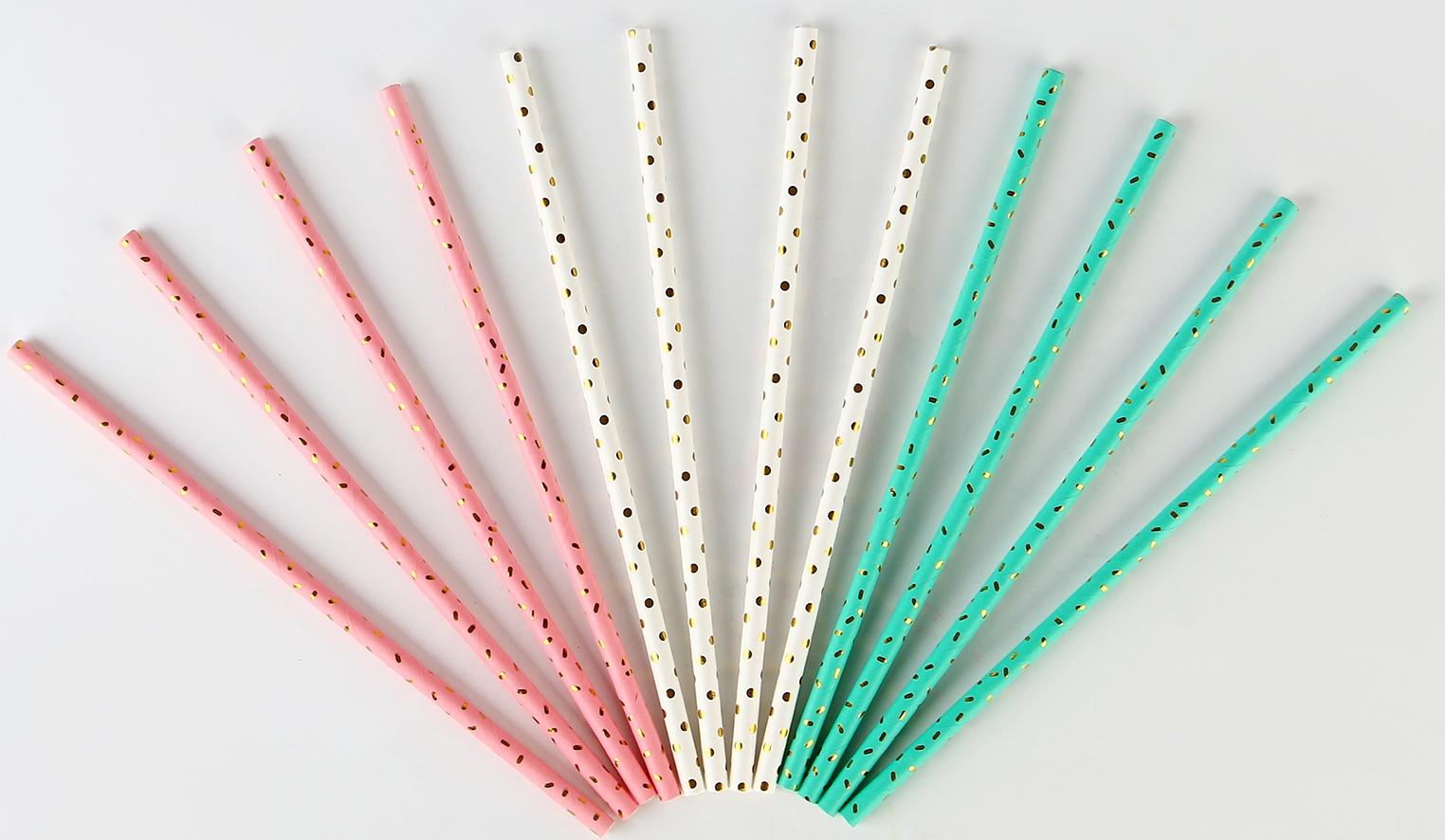 Трубочки бумажные 12 шт 