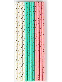 Трубочки бумажные 12 шт 