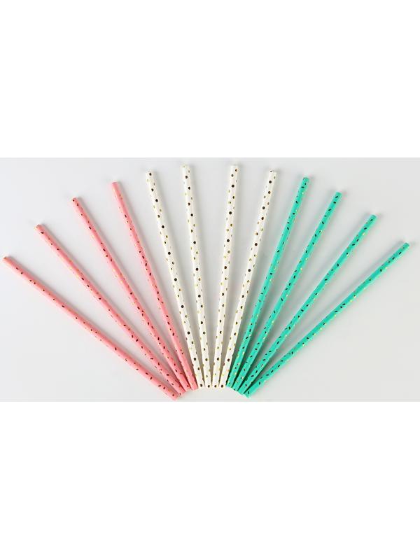 Трубочки бумажные 12 шт 