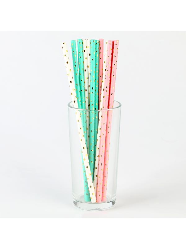 Трубочки бумажные 12 шт 