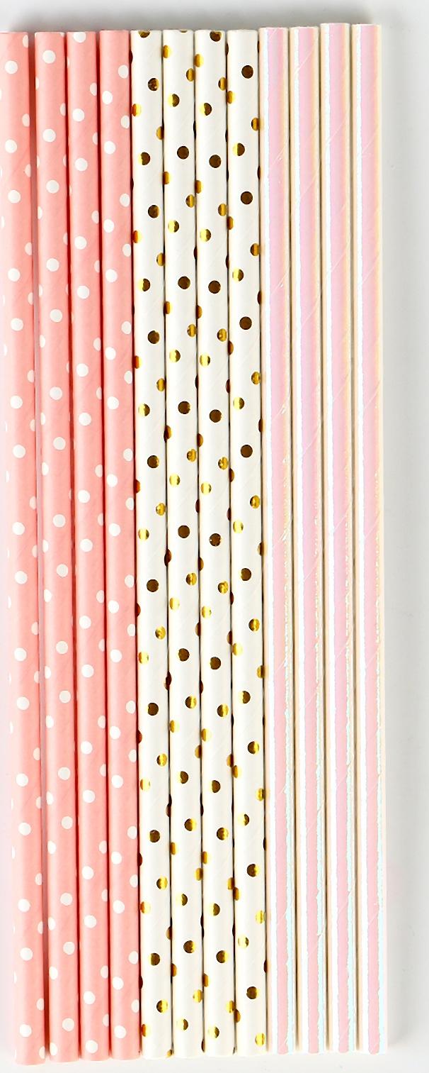 Трубочки бумажные 12 шт 