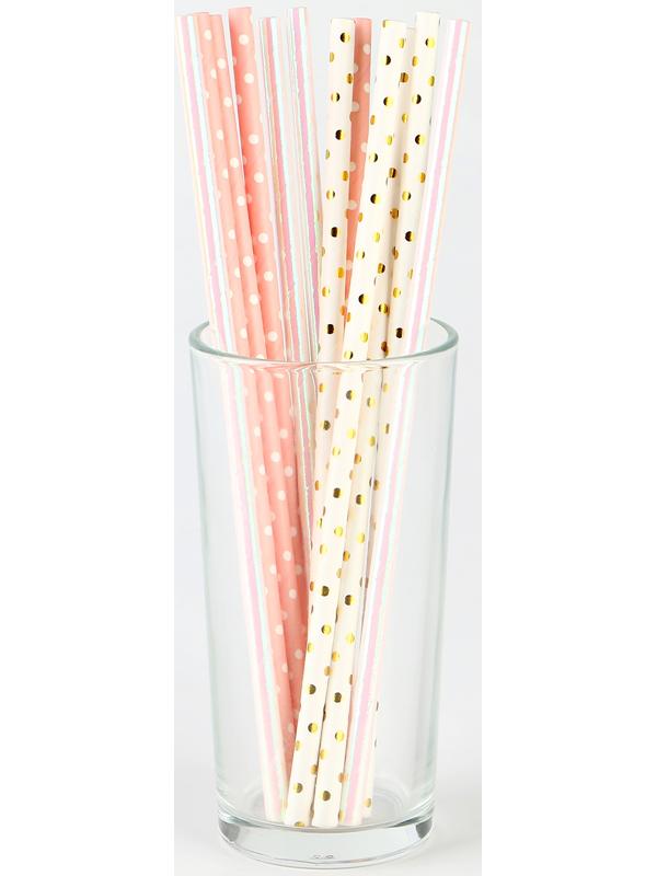 Трубочки бумажные 12 шт 