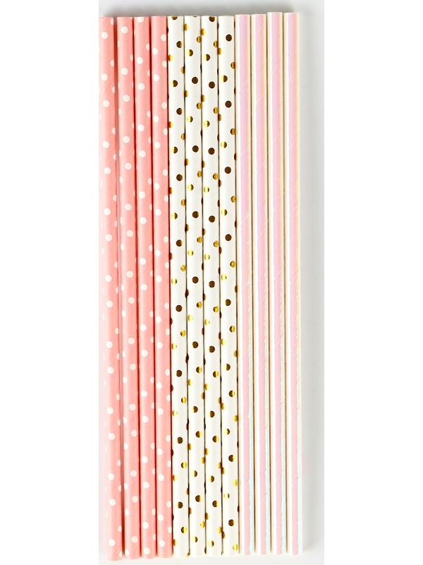 Трубочки бумажные 12 шт 