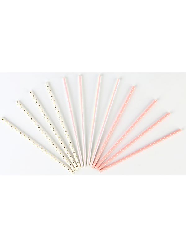 Трубочки бумажные 12 шт 