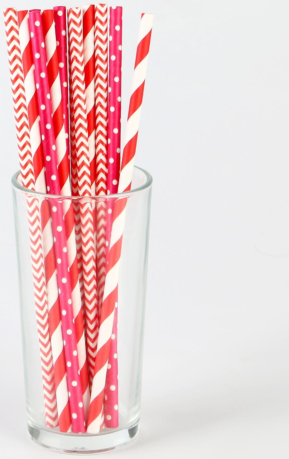 Трубочки бумажные 12 шт «Девочки»