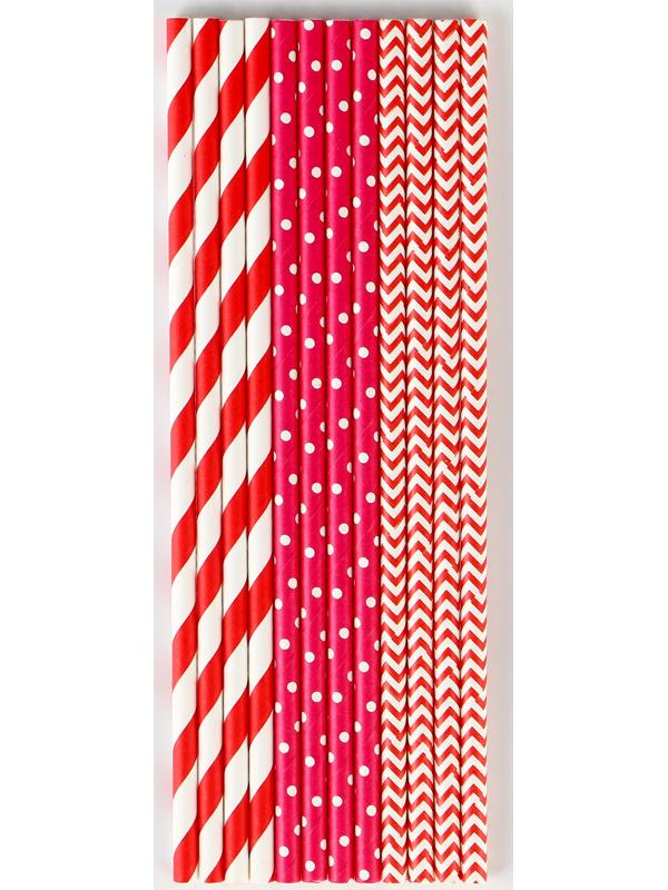 Трубочки бумажные 12 шт «Девочки»