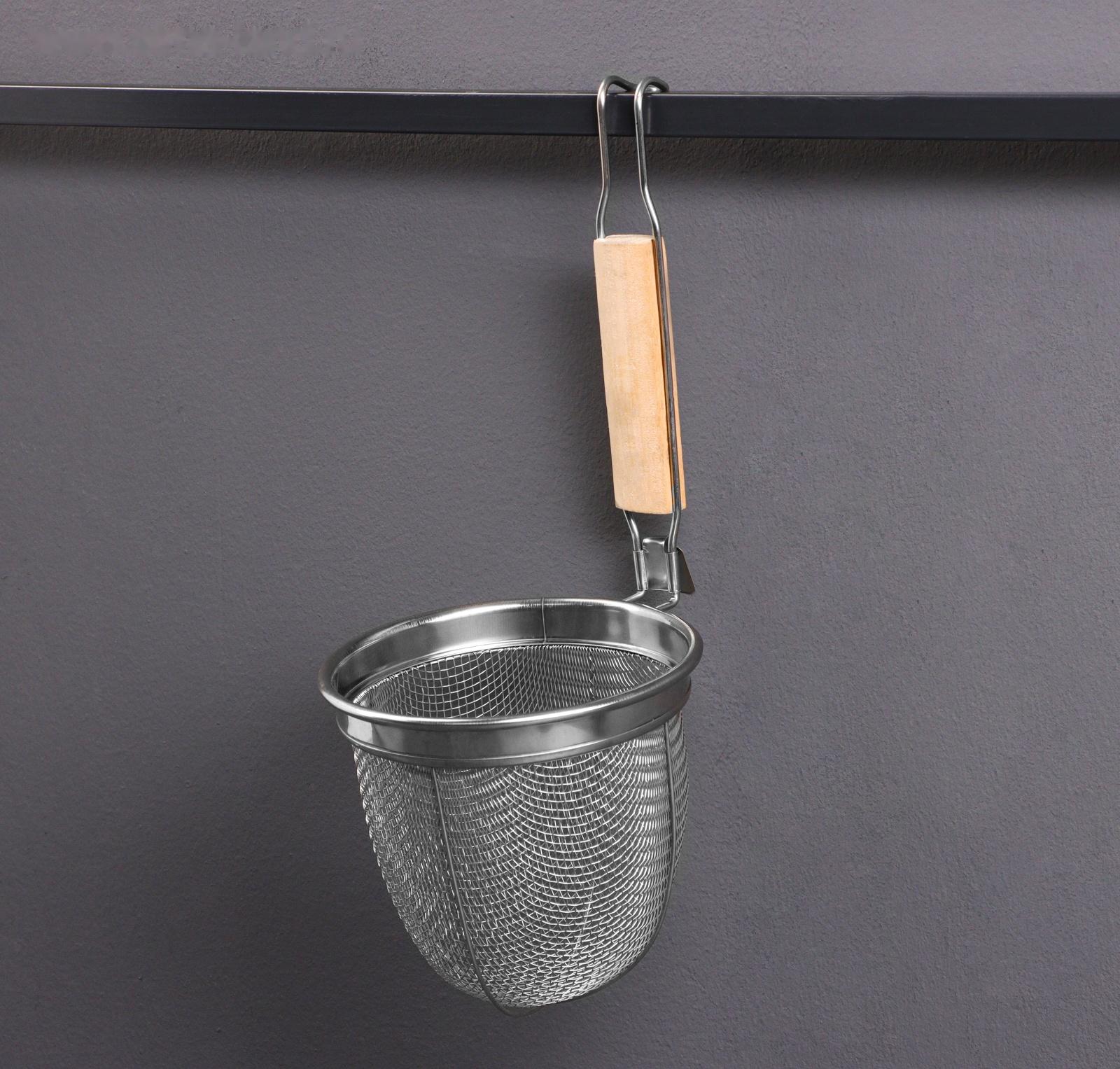 Корзинка для приготовления картошки фри, 34см, дерев ручка