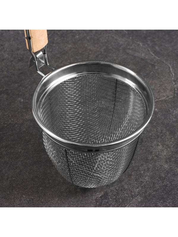 Корзинка для приготовления картошки фри, 34см, дерев ручка