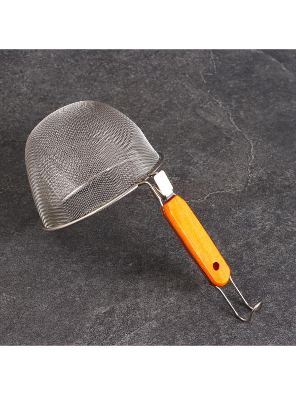 Корзинка для приготовления картошки фри, 25см, дерев ручка