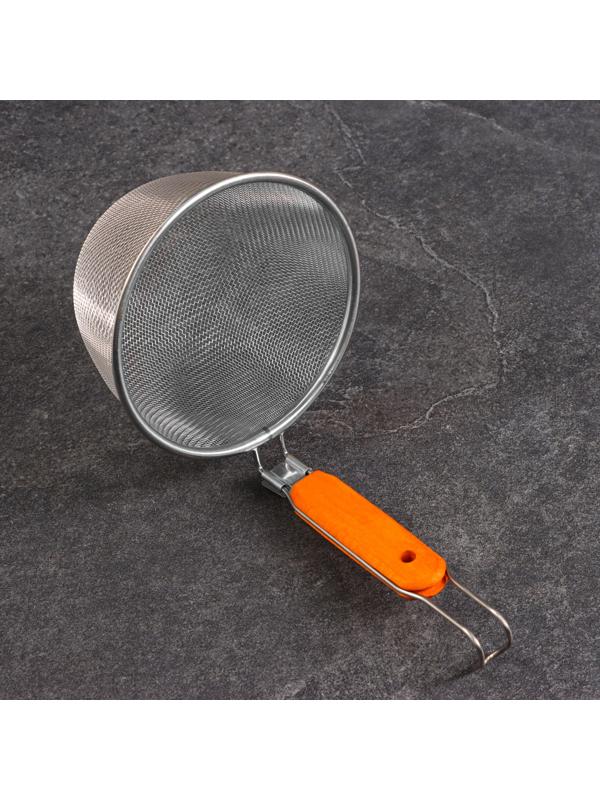 Корзинка для приготовления картошки фри, 25см, дерев ручка