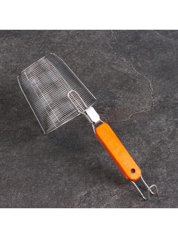 Корзинка для приготовления картошки фри, 31см, дерев ручка