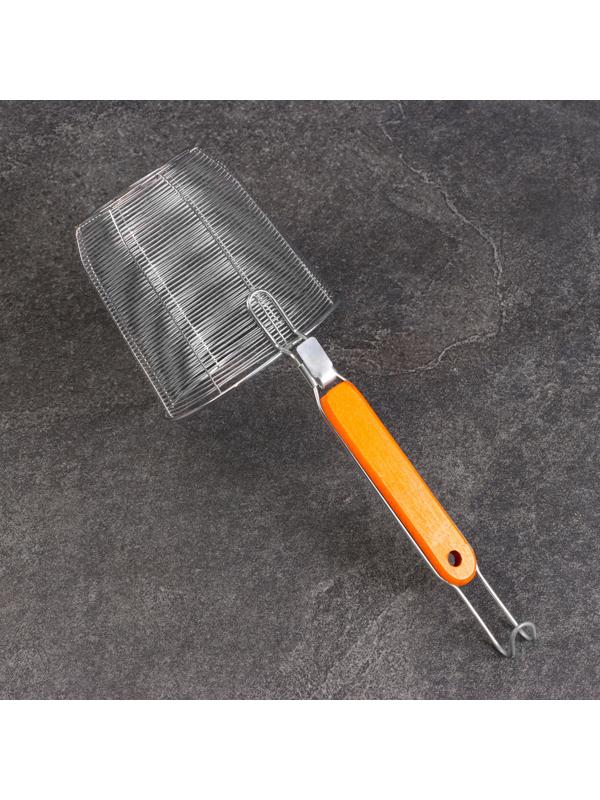 Корзинка для приготовления картошки фри, 34см, дерев ручка