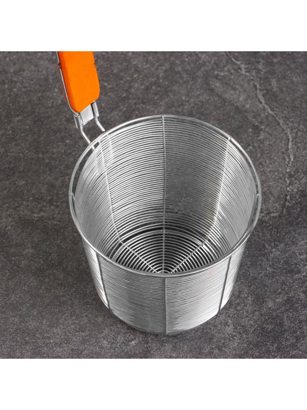 Корзинка для приготовления картошки фри, 34см, дерев ручка