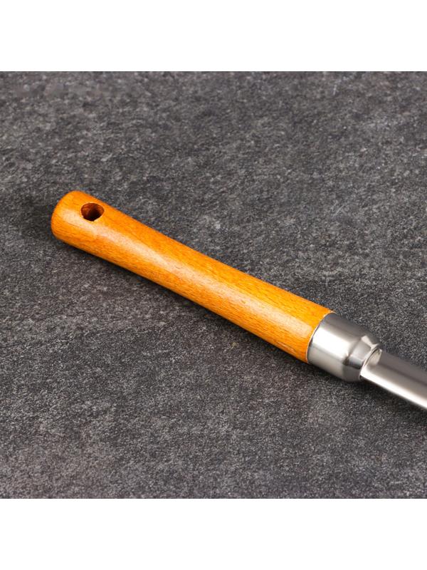 Дуршлаг-сито с деревянной ручкой 41см, диаметр 13см, глубина 3,5см