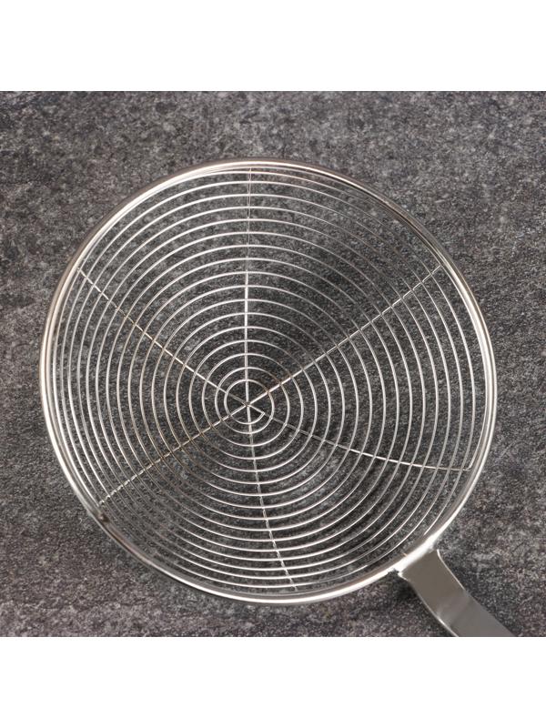 Дуршлаг-сито с деревянной ручкой 41см, диаметр 13см, глубина 3,5см