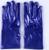 Карнавальнеый аксессуар- перчатки , цвет синий металлик,искусственная кожа
