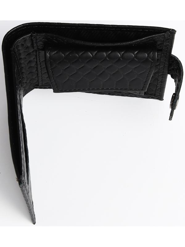 Кошелёк на кнопке, цвет чёрный