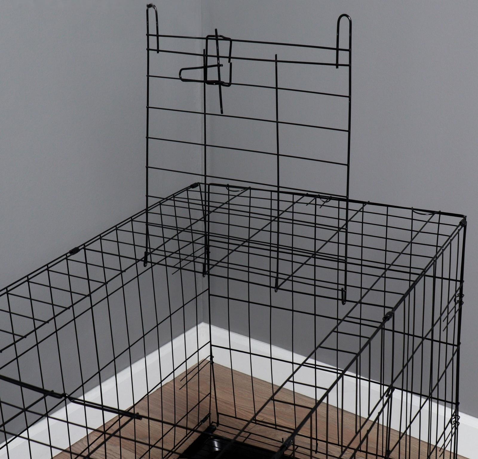 Клетка с люком для собак, 130 х 60 х 70 см, чёрная