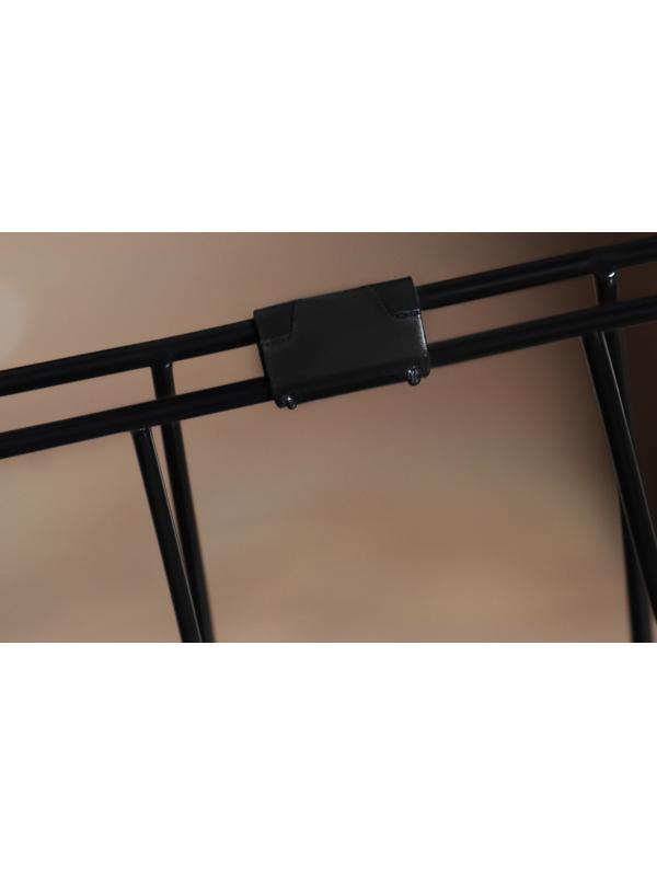 Клетка с люком для собак, 130 х 60 х 70 см, чёрная