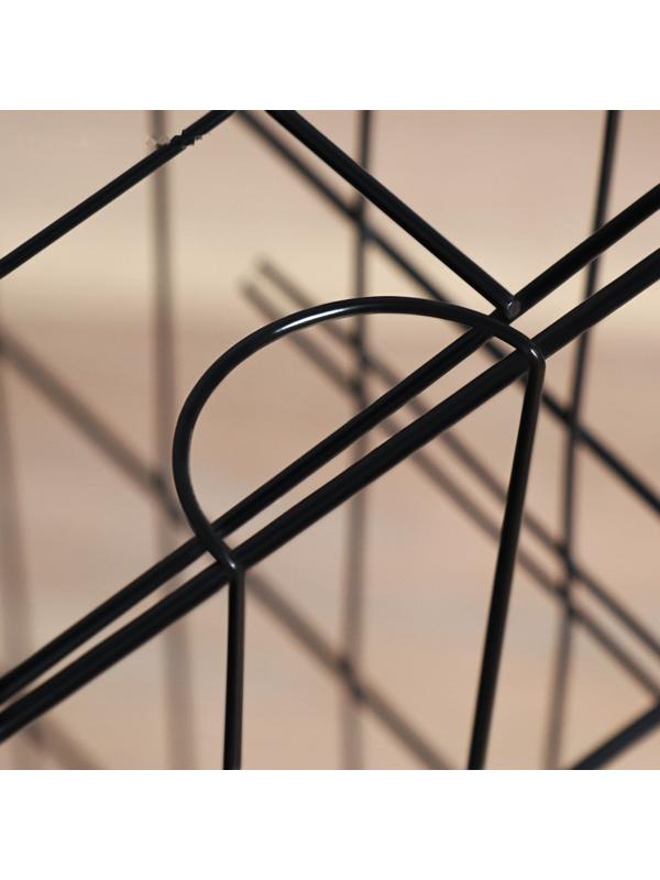 Клетка с люком для собак, 130 х 60 х 70 см, чёрная