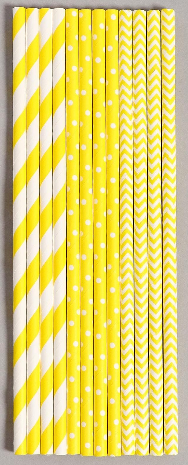 Трубочки бумажные 12 шт «Солнышко»