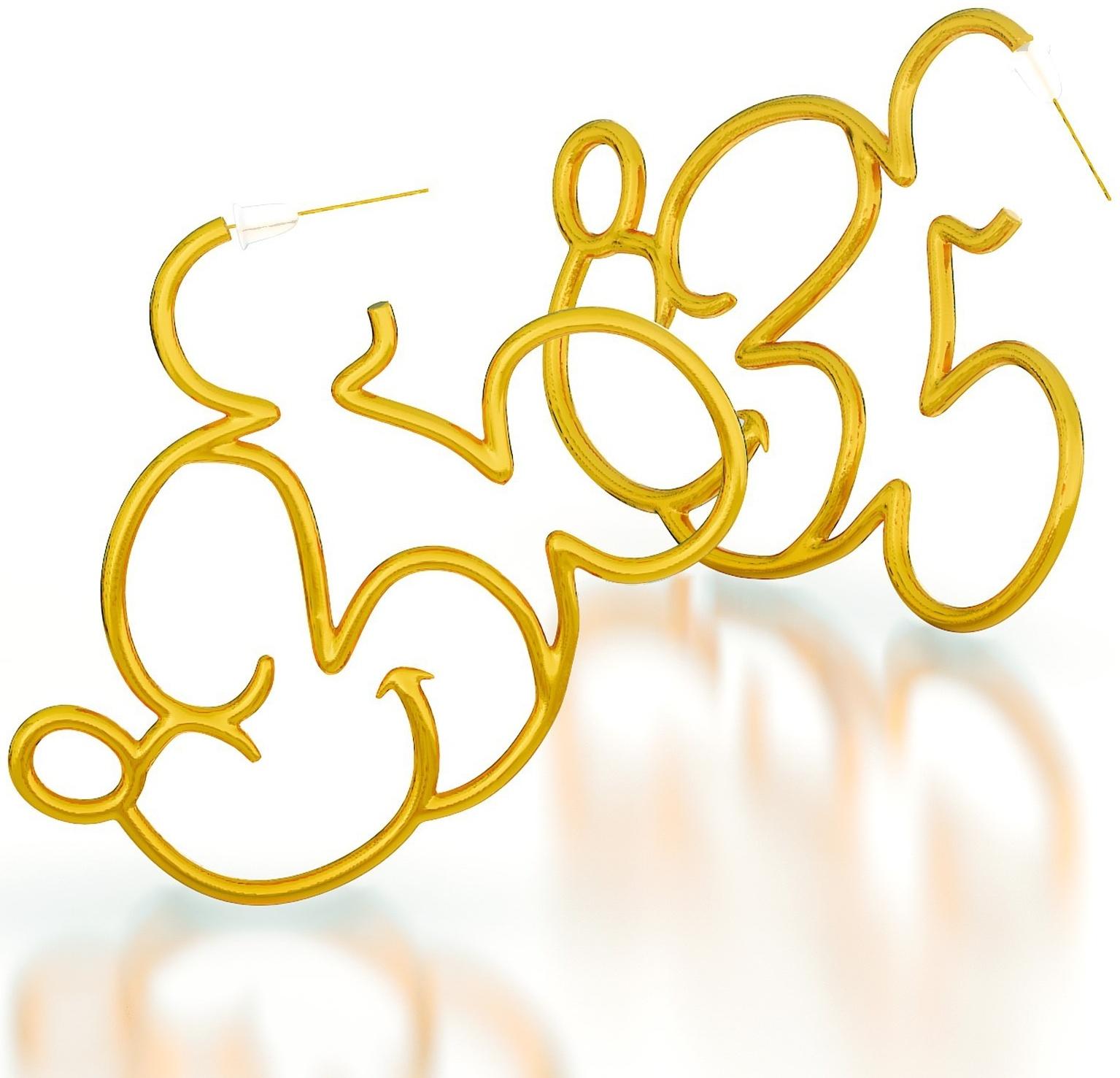 Серьги набор, 3 пары, цвет золотой 